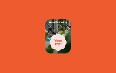 Yoga via storbildsskärm – Tisdag 19 november